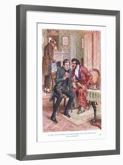 In That Short Whisper, All These Changes Fell on the Face of Jonas Chuzzlewit-Charles Edmund Brock-Framed Giclee Print