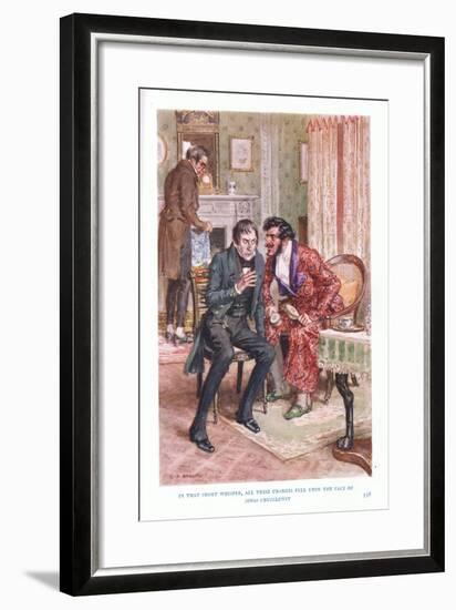 In That Short Whisper, All These Changes Fell on the Face of Jonas Chuzzlewit-Charles Edmund Brock-Framed Giclee Print