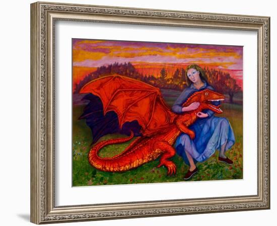 In the absence of Saint George, 2010-Silvia Pastore-Framed Giclee Print