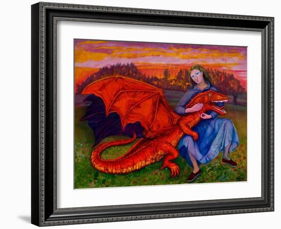 In the absence of Saint George, 2010-Silvia Pastore-Framed Giclee Print