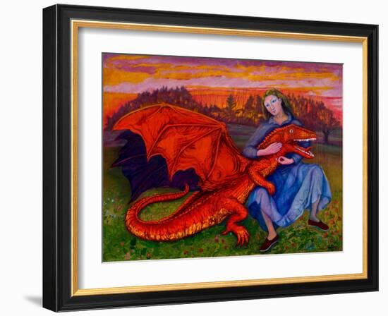 In the absence of Saint George, 2010-Silvia Pastore-Framed Giclee Print