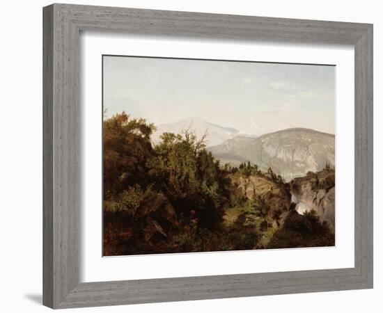 In the Adirondack Mountains, 1857-William Trost Richards-Framed Giclee Print