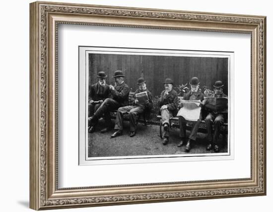 In the airing yard, St Marylebone Workhouse, Luxborough Street, London, c1901-Unknown-Framed Photographic Print