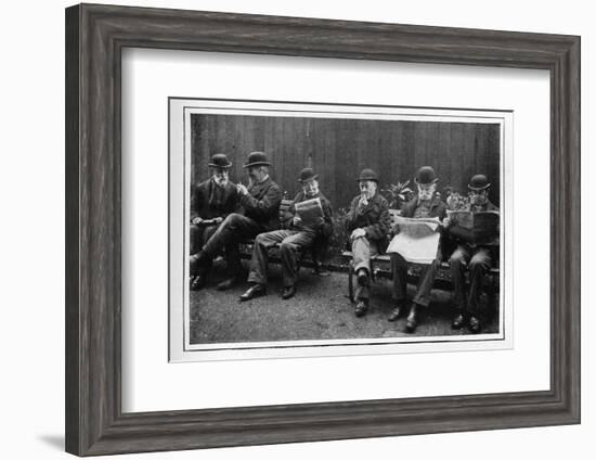 In the airing yard, St Marylebone Workhouse, Luxborough Street, London, c1901-Unknown-Framed Photographic Print