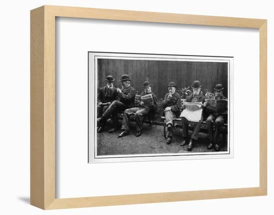 In the airing yard, St Marylebone Workhouse, Luxborough Street, London, c1901-Unknown-Framed Photographic Print