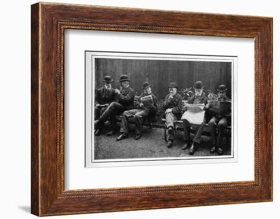 In the airing yard, St Marylebone Workhouse, Luxborough Street, London, c1901-Unknown-Framed Photographic Print