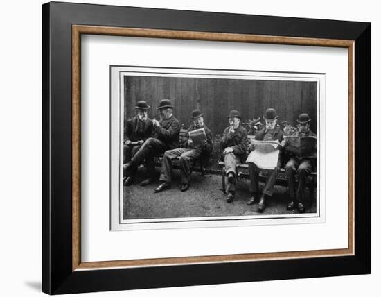 In the airing yard, St Marylebone Workhouse, Luxborough Street, London, c1901-Unknown-Framed Photographic Print