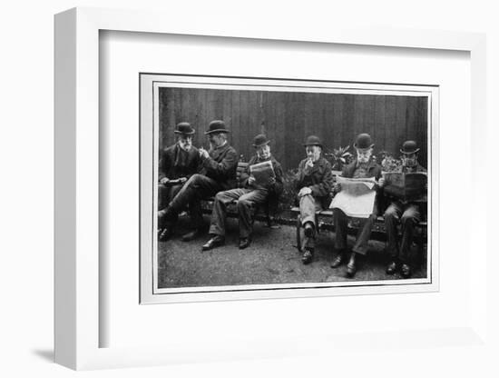 In the airing yard, St Marylebone Workhouse, Luxborough Street, London, c1901-Unknown-Framed Photographic Print