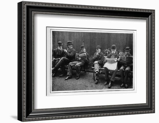 In the airing yard, St Marylebone Workhouse, Luxborough Street, London, c1901-Unknown-Framed Photographic Print