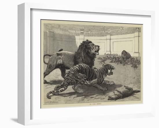 In the Arena-John Charles Dollman-Framed Giclee Print