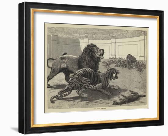 In the Arena-John Charles Dollman-Framed Giclee Print