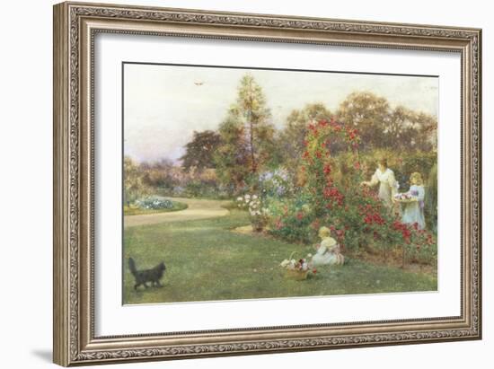 In the Artist's Garden, Yapton, Sussex-Thomas J. Lloyd-Framed Giclee Print