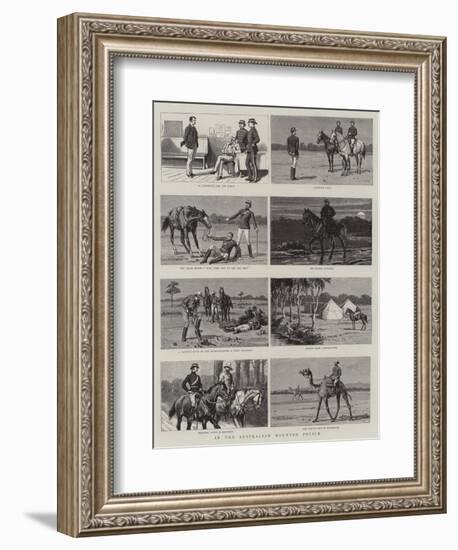 In the Australian Mounted Police-null-Framed Giclee Print