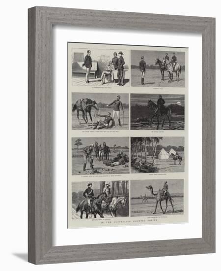 In the Australian Mounted Police-null-Framed Giclee Print