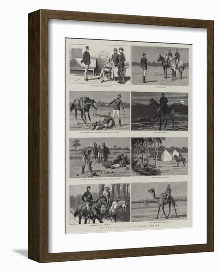 In the Australian Mounted Police-null-Framed Giclee Print