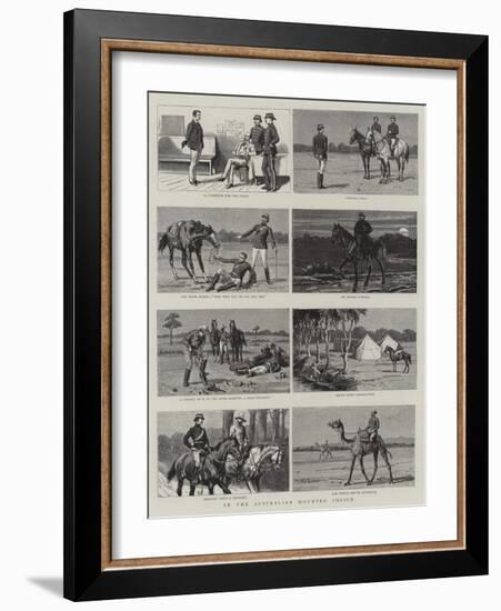 In the Australian Mounted Police-null-Framed Giclee Print