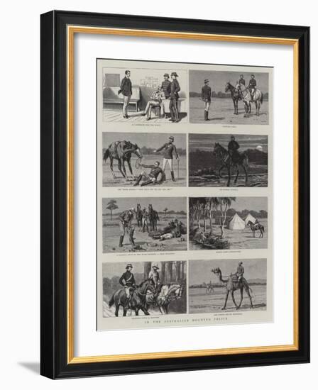 In the Australian Mounted Police-null-Framed Giclee Print