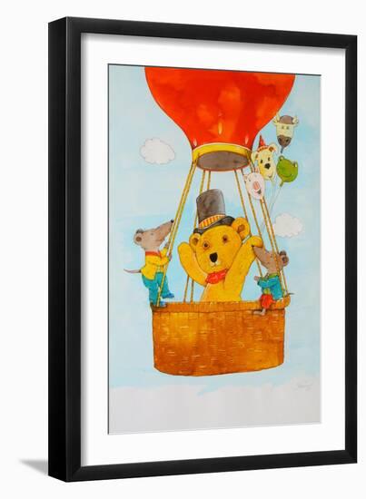 In the Balloon-Christian Kaempf-Framed Giclee Print