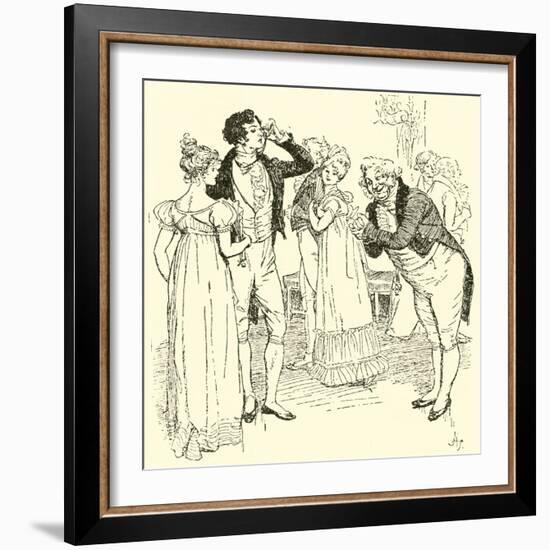 In the Ballroom at Netherfield-Hugh Thomson-Framed Giclee Print