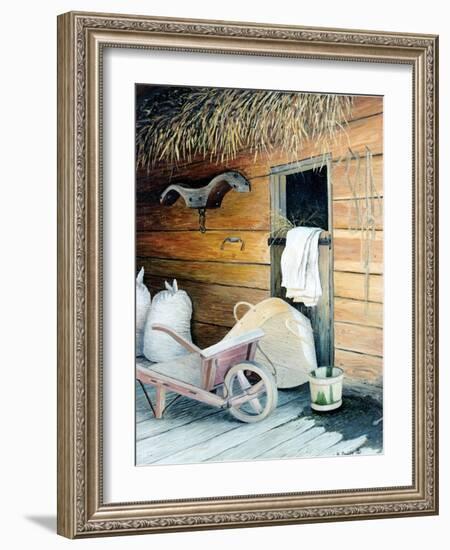 In the Barn-Kevin Dodds-Framed Giclee Print