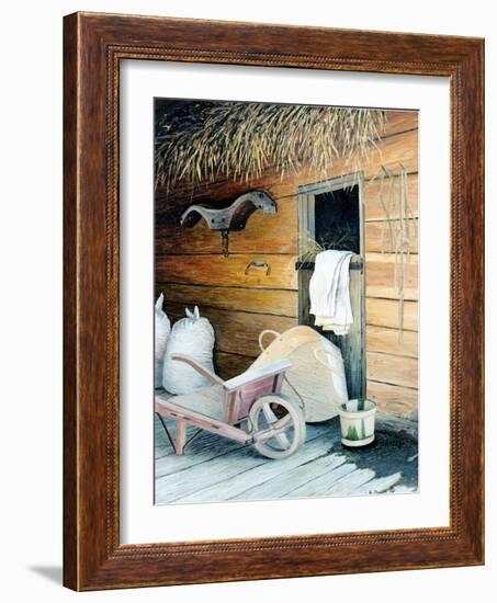 In the Barn-Kevin Dodds-Framed Giclee Print