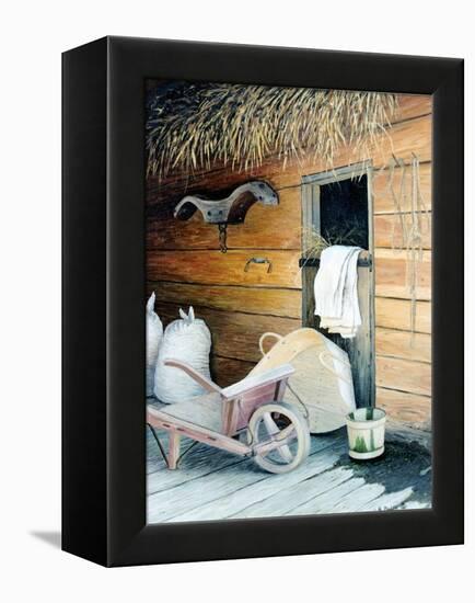 In the Barn-Kevin Dodds-Framed Premier Image Canvas