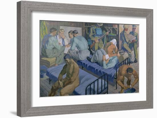 In the Barracks, 1989-Osmund Caine-Framed Giclee Print