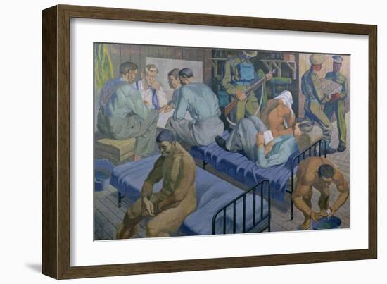 In the Barracks, 1989-Osmund Caine-Framed Giclee Print