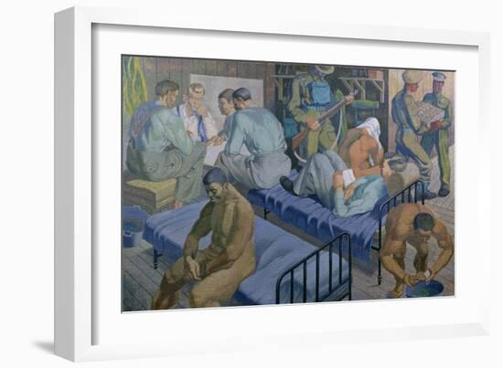 In the Barracks, 1989-Osmund Caine-Framed Giclee Print