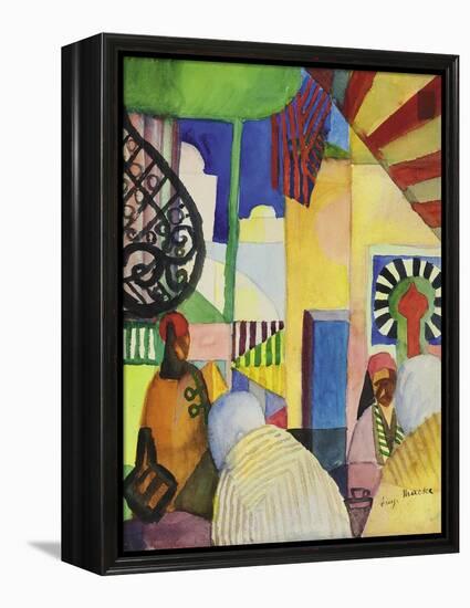 In the Bazaar, 1914-Auguste Macke-Framed Premier Image Canvas