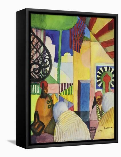 In the Bazaar, 1914-Auguste Macke-Framed Premier Image Canvas