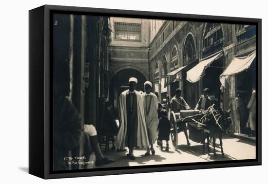 In the Bazaar, Tunis, Egypt, 1936-null-Framed Premier Image Canvas