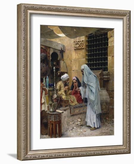 In the Bazaar-Charles Wilda-Framed Giclee Print