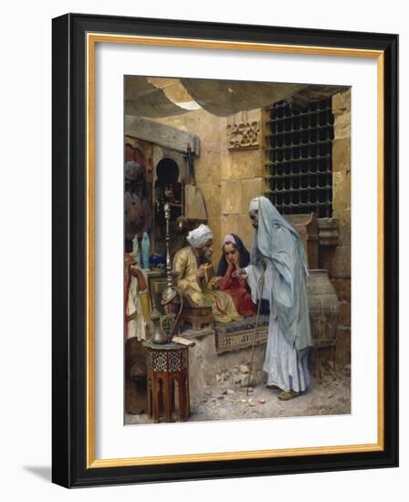 In the Bazaar-Charles Wilda-Framed Giclee Print