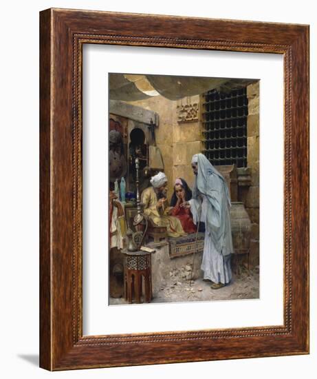 In the Bazaar-Charles Wilda-Framed Giclee Print