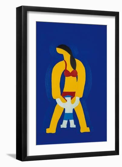 In the Beach-Cristina Rodriguez-Framed Giclee Print