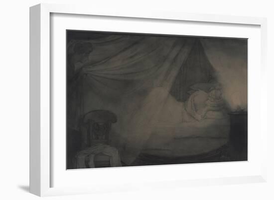 In the Bed-Room. Illustration for the Poem Count Nulin by A. Pushkin-Konstantin Andreyevich Somov-Framed Giclee Print