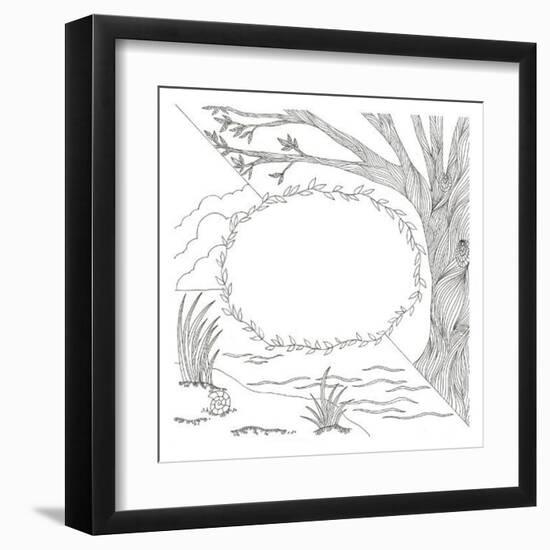 In The Begining-Pam Varacek-Framed Art Print