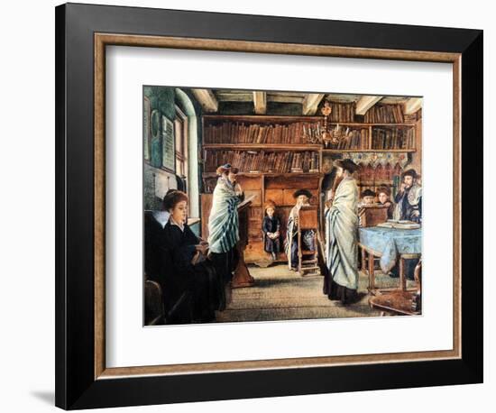 In the Beth Hamidrash-Isidor Kaufmann-Framed Art Print