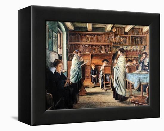 In the Beth Hamidrash-Isidor Kaufmann-Framed Stretched Canvas