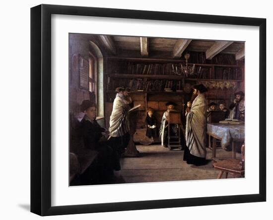 In the Beth Hamidrash-Isidor Kaufmann-Framed Art Print