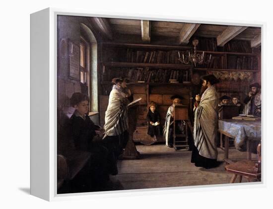 In the Beth Hamidrash-Isidor Kaufmann-Framed Stretched Canvas