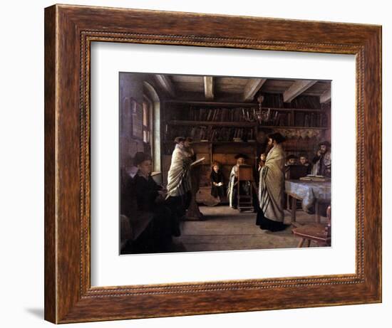 In the Beth Hamidrash-Isidor Kaufmann-Framed Art Print