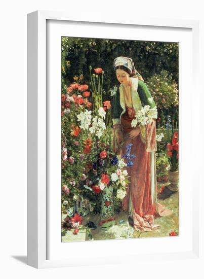 In the Bey's Garden, 1865-John Frederick Lewis-Framed Giclee Print