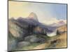 In the Big Horn Mountains, Wyoming-Thomas Moran-Mounted Art Print