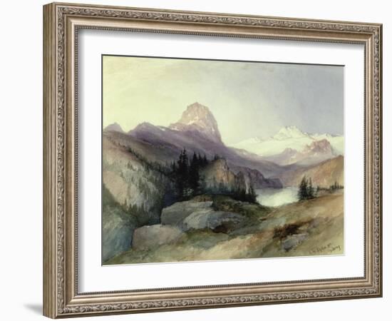 In the Bighorn Mountains, 1889-Thomas Moran-Framed Premium Giclee Print