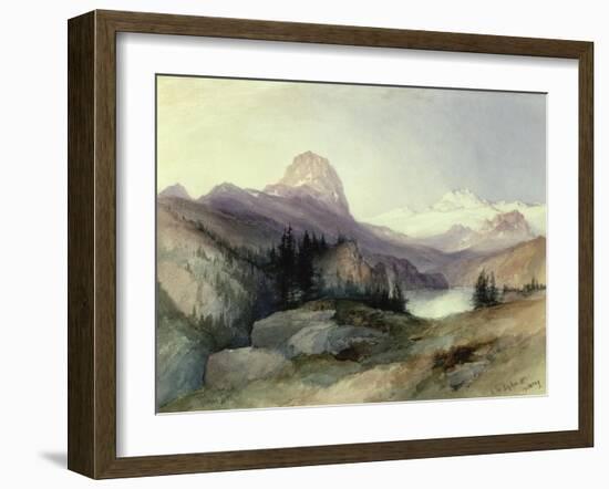 In the Bighorn Mountains, 1889-Thomas Moran-Framed Premium Giclee Print