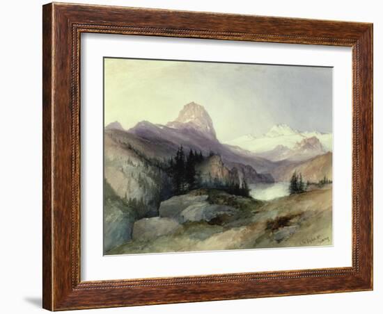 In the Bighorn Mountains, 1889-Thomas Moran-Framed Premium Giclee Print