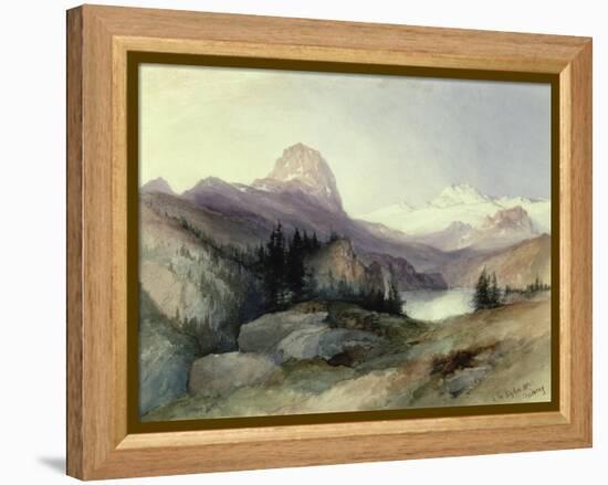 In the Bighorn Mountains, 1889-Thomas Moran-Framed Premier Image Canvas