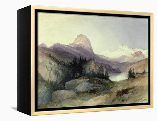 In the Bighorn Mountains, 1889-Thomas Moran-Framed Premier Image Canvas